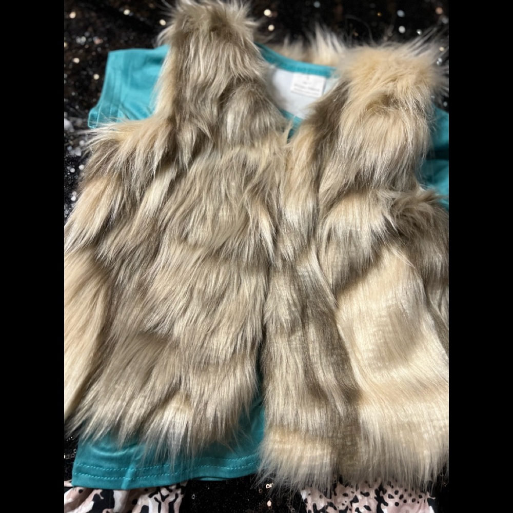 Cream Faux Fur Vest | Little Girl’s